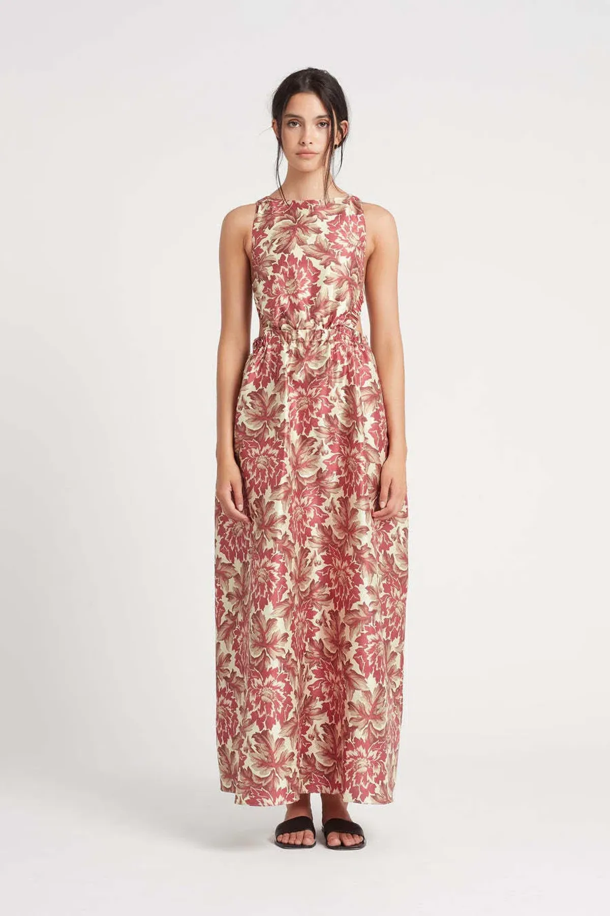 Sir the Label Valetta Cross Back Dress Floral Size AU 8 - Image 1
