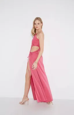 Sonya Moda Nour Shimmer Maxi Dress Pink Size AU 6 for rent on The Volte - image 2
