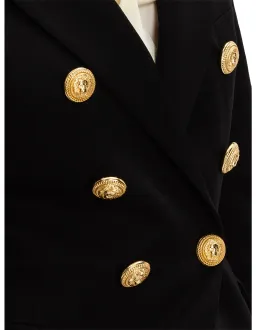 Balmain Double-breasted Wool-twill Blazer With Gold Buttons Size 40/Au 12  for rent on The Volte - image 3