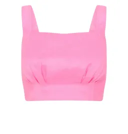 Aje Paper Bag Shorts & Tie Back Top Two Piece Set in Pink Size 6  for rent on The Volte - image 6
