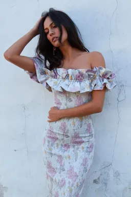 V. Chapman - The Lilac Dress in Floral - Size 12 for rent on The Volte - image 3