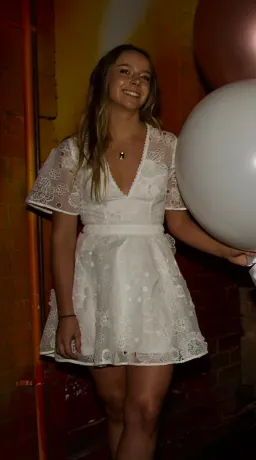 Talulah White Lace Mini Dress Size 8 for rent on The Volte - image 4
