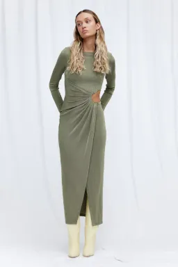 Significant Other  Ivy Midi Dress Green Size 8 for rent on The Volte - image 1