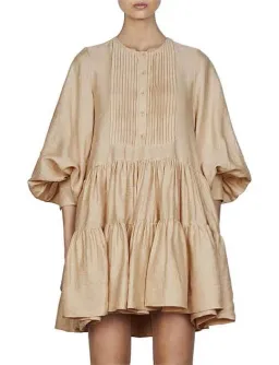 Shona Joy The Savoye Tuxedo Mini Dress Biscuit Size 6 for rent on The Volte - image 4
