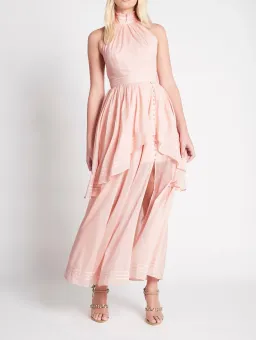 Aje Sienna Maxi Dress Blush Size 6  for rent on The Volte - image 1
