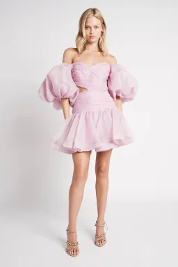 Aje Myriad Mini Dress Lilac Size AU 12 for rent on The Volte - image 3