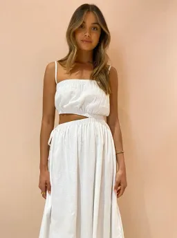By Nicola Carnival Maxi Dress White Size 10 for rent on The Volte - image 4