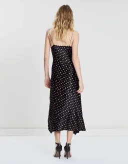 Bec & Bridge Kylie Polka Dot Satin Midi Slip Dress Black AU 6  for rent on The Volte - image 2