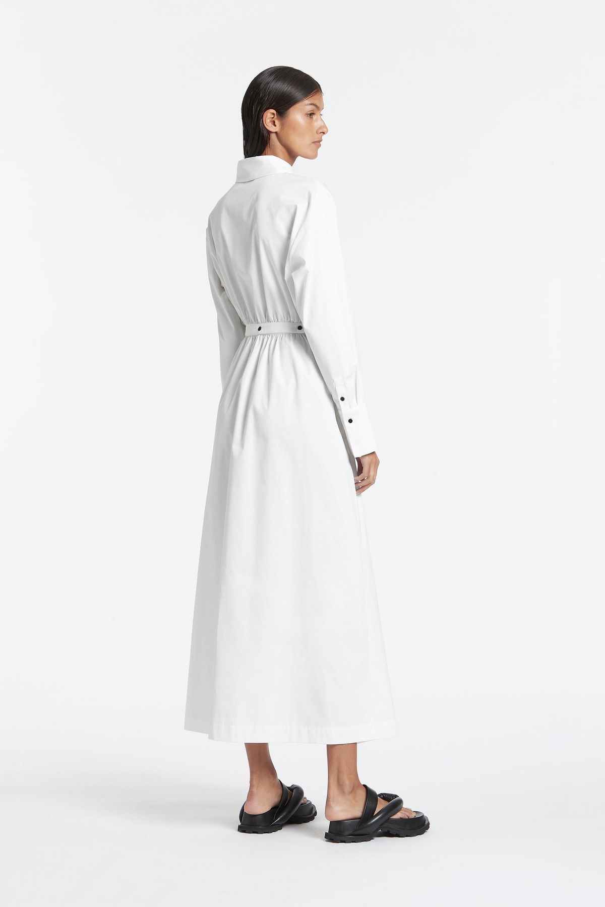 Sir The Label Ilkin Deconstructed Shirt Dress White Size 1 / AU 8 - Image 3