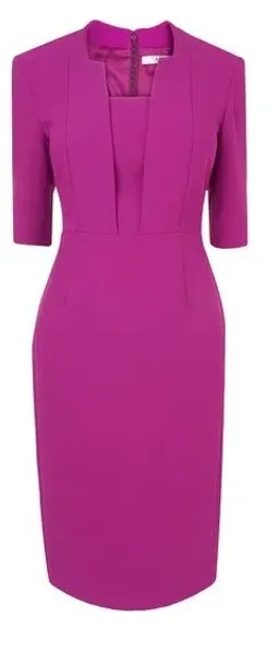 L.K. Bennett Detroit Sheath Dress Violet Size AU 6 for rent on The Volte - image 2