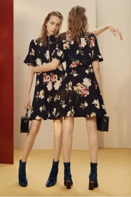 Cue Watercolour Floral Lace Back Dress Size 6 for rent on The Volte - image 2