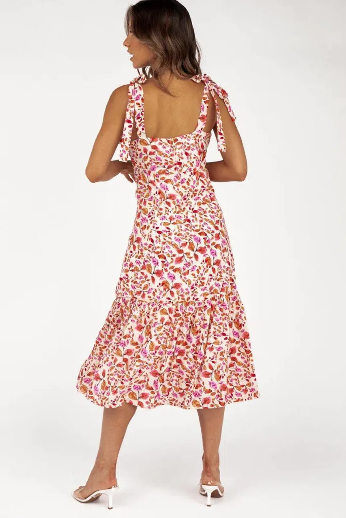 Dissh Paloma Sleeveless Midi Dress Floral Size 8 - Image 3