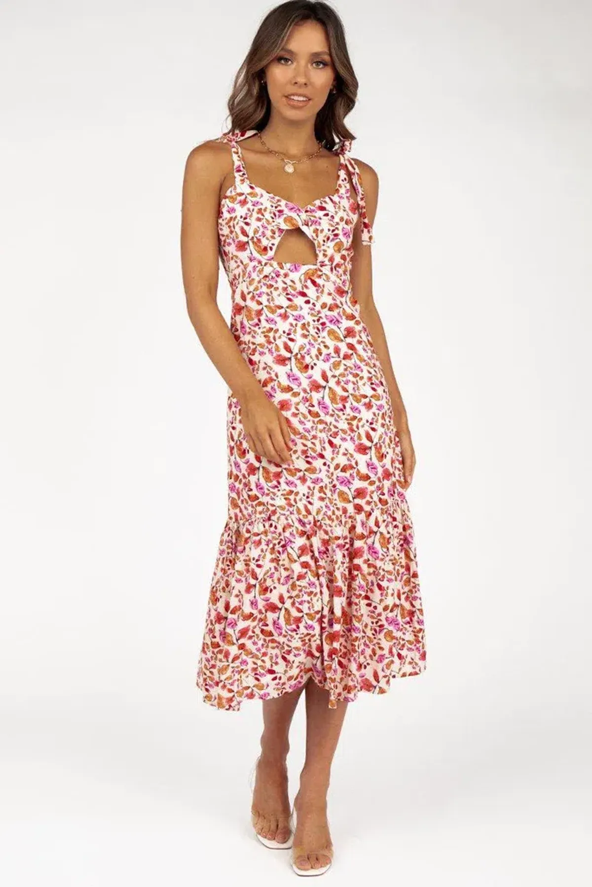 Dissh Paloma Sleeveless Midi Dress Floral Size 8 - Image 2