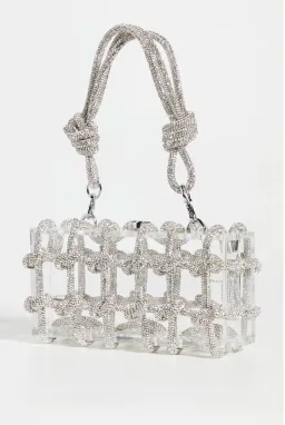 Cult Gaia Bess Shoulder Bag Silver  for rent on The Volte - image 5