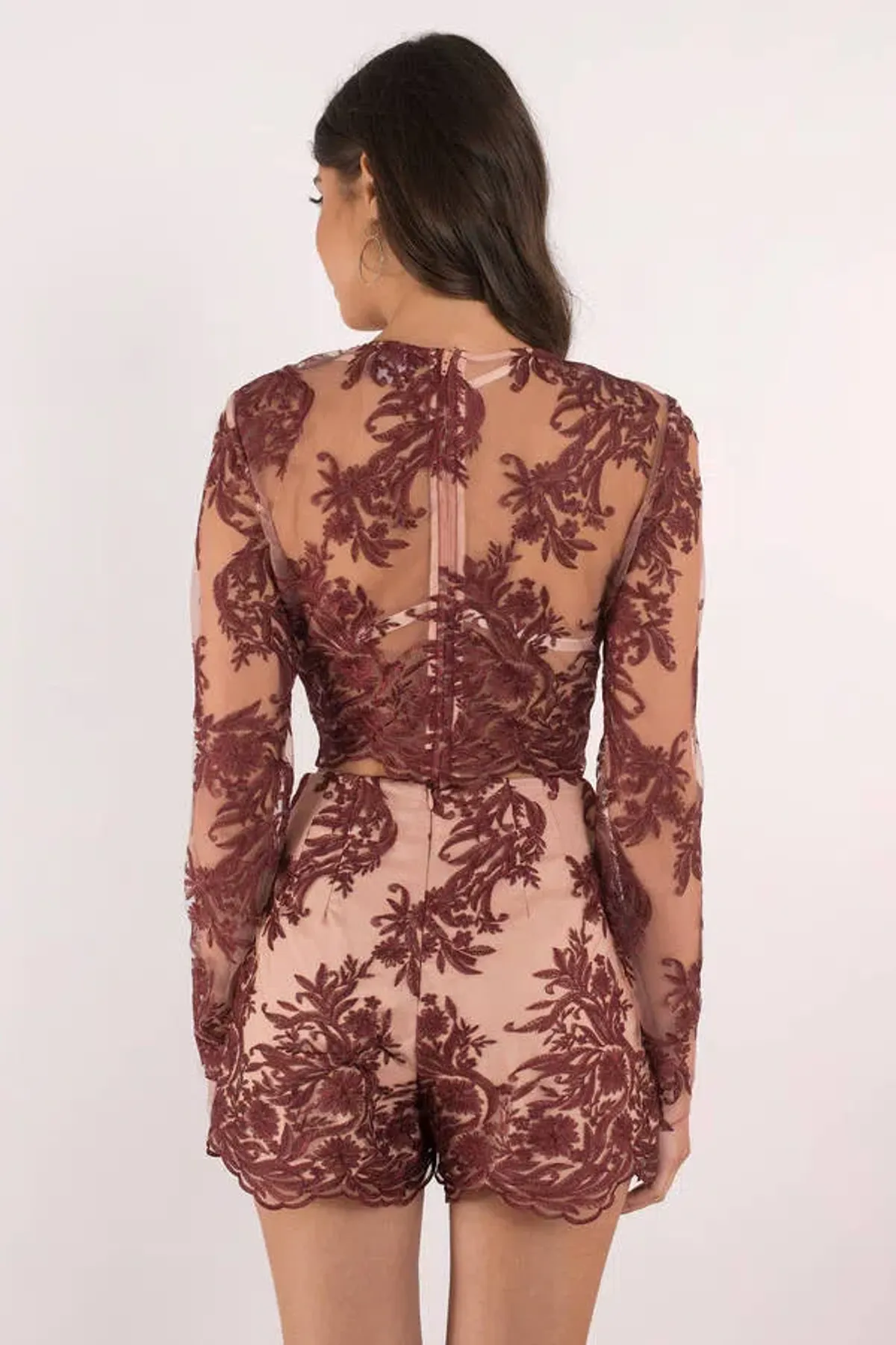 Finders Keepers Spectral Berry Lace Set Brown Size M/Au 10 - Image 4