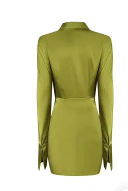 Rat & Boa Alanis Dress in Green Size S/AU 8 for rent on The Volte - image 6