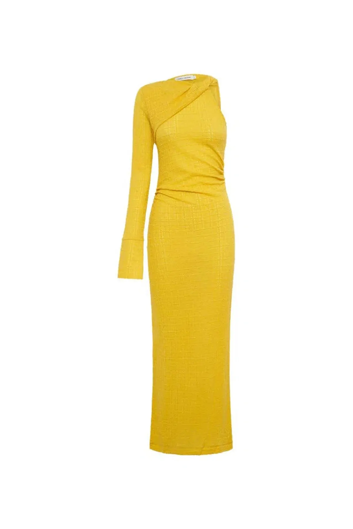 Camilla and Marc Cypress Asymmetric One-Shoulder Midi Dress in Golden Amber Size 6 - Image 3