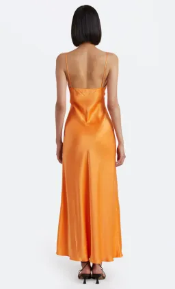 Bec & Bridge Amber V Midi Dress Orange Size AU 6  for rent on The Volte - image 3