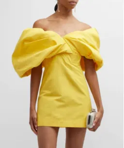 Rachel Gilbert Xavier Mini Yellow Size AU 12  for rent on The Volte - image 2