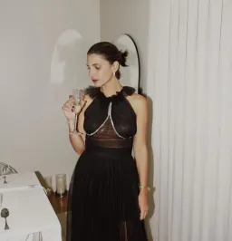 Rachel Gilbert Lou Gown in Black Size AU12 for rent on The Volte - image 3