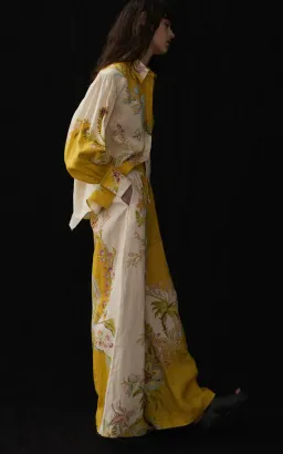 Alemais Ira Linen Shirt and Pant Set Print Size 10  for rent on The Volte - image 2