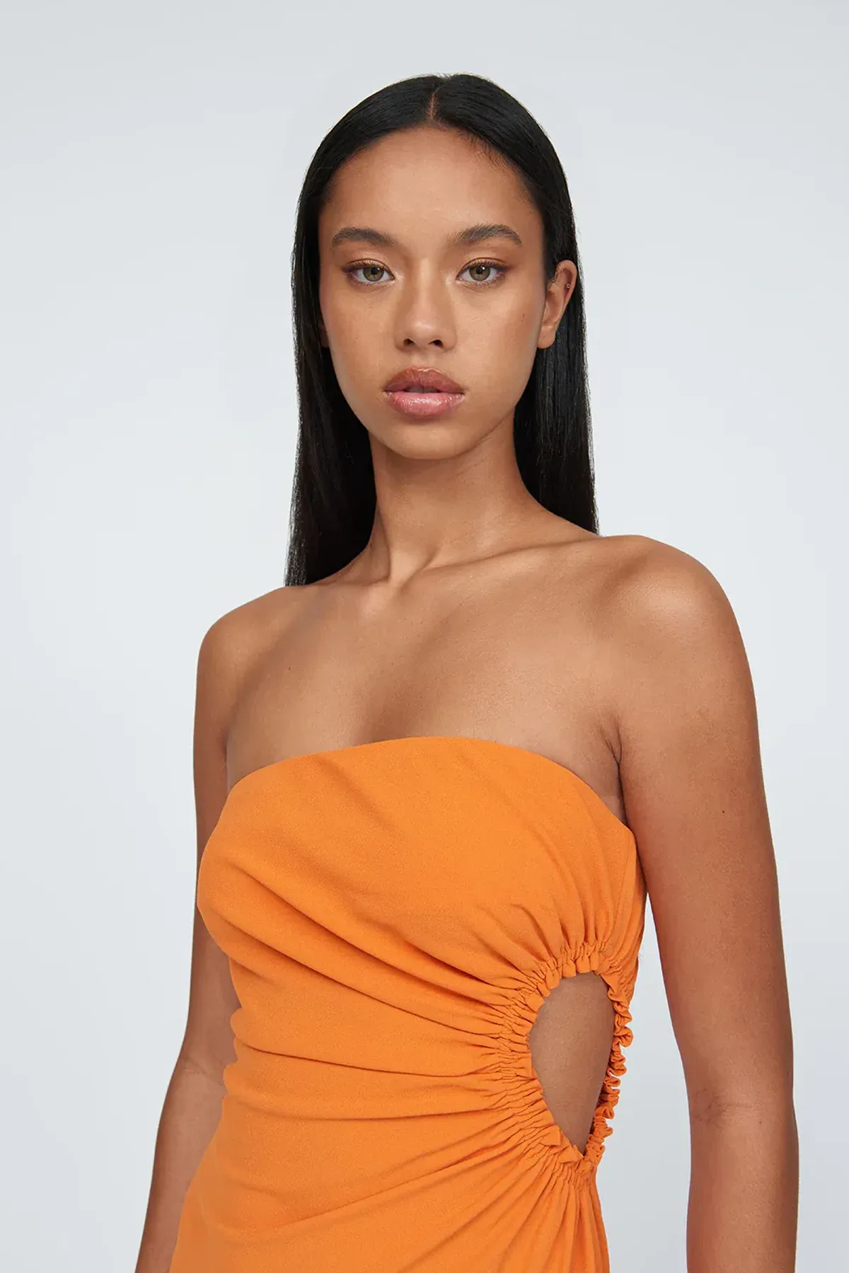 By Johnny Selena Strapless Dress in Mandarin Size 12 - Image 5