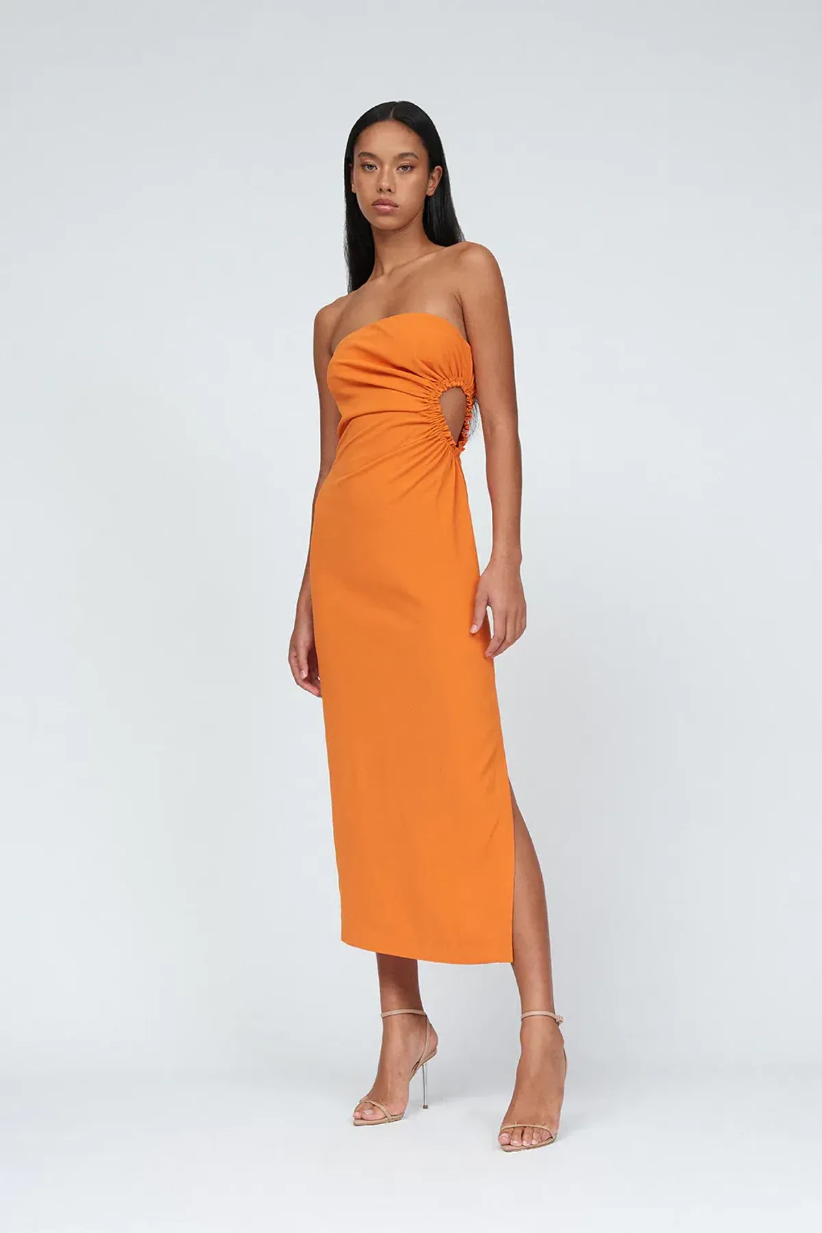 By Johnny Selena Strapless Dress in Mandarin Size 12 - Image 3
