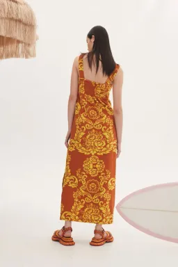 Alemais Alby Terry Midi Dress Print Size 14  for rent on The Volte - image 2