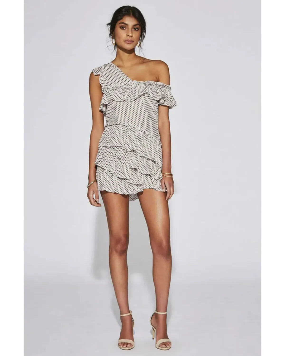 Sir The Label Emelie Mini Dress Print Size AU 8 - Image 1