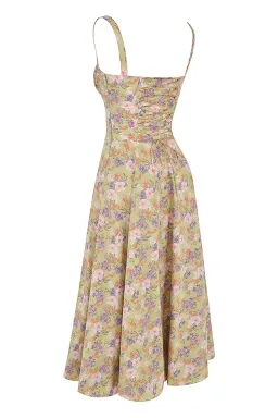 House of CB Carmen Peony Print Bustier Sundress Size XS/AU 6 for rent on The Volte - image 5