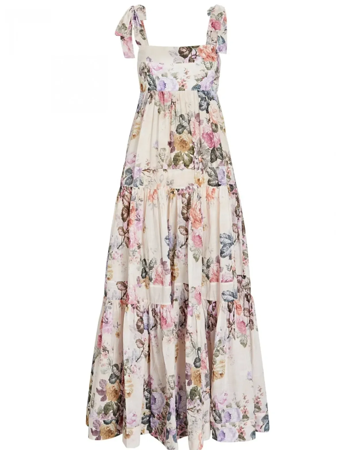 Zimmermann Brighton Tie Shoulder Dress Floral Size 0 /AU 8 - Image 4