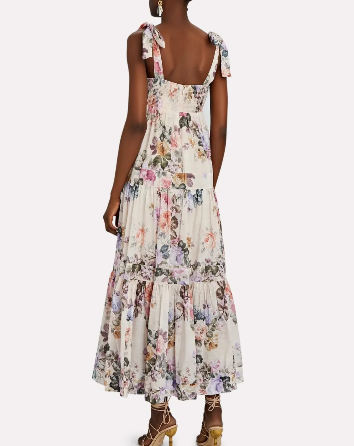 Zimmermann Brighton Tie Shoulder Dress Floral Size 0 /AU 8 - Image 3