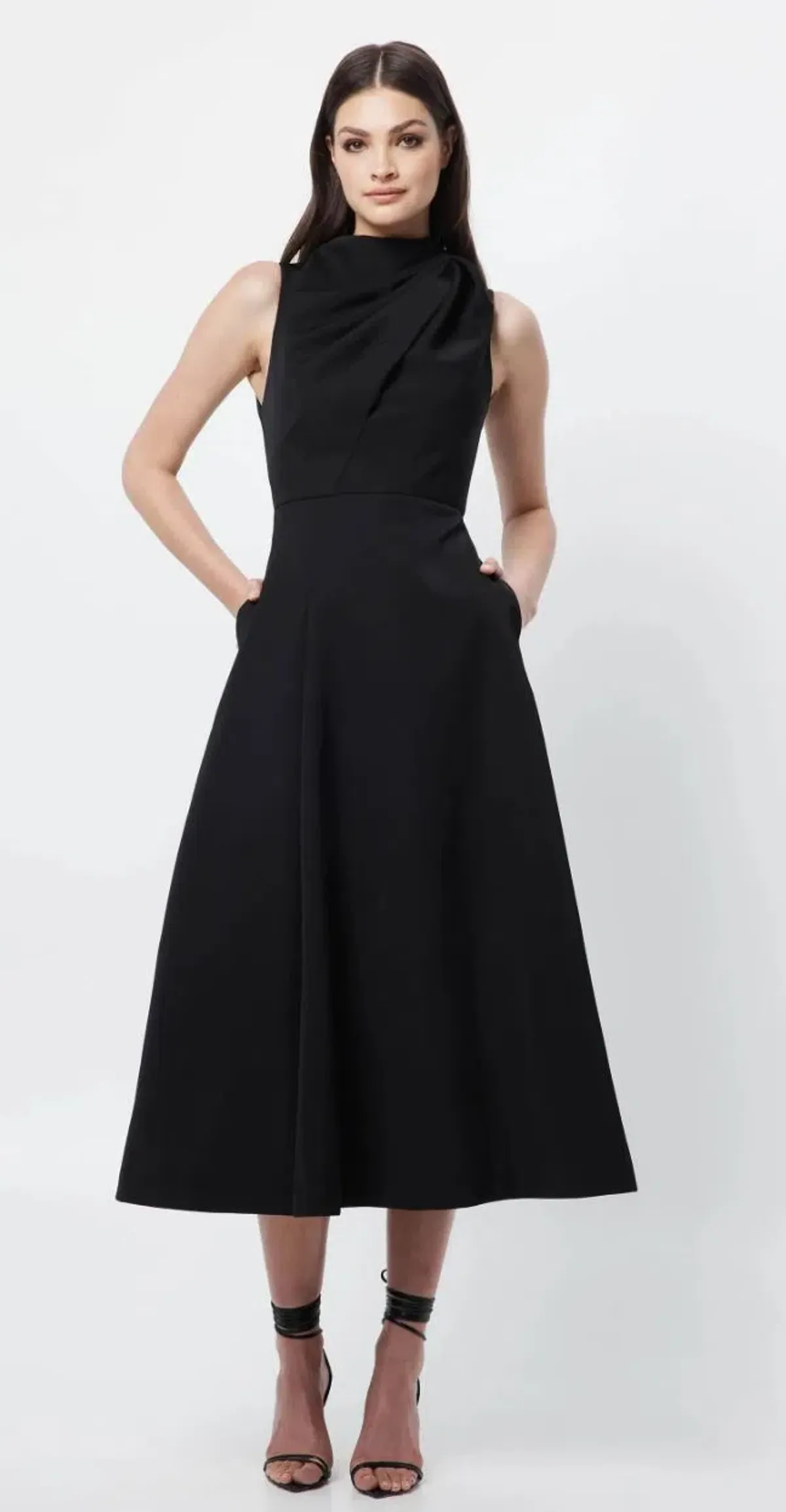 Mossman Cosmic Maxi Dress Black Size AU 6 - Image 1