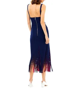 Dion Lee Bustier Perf Midi Dress Navy Size 6 for rent on The Volte - image 3