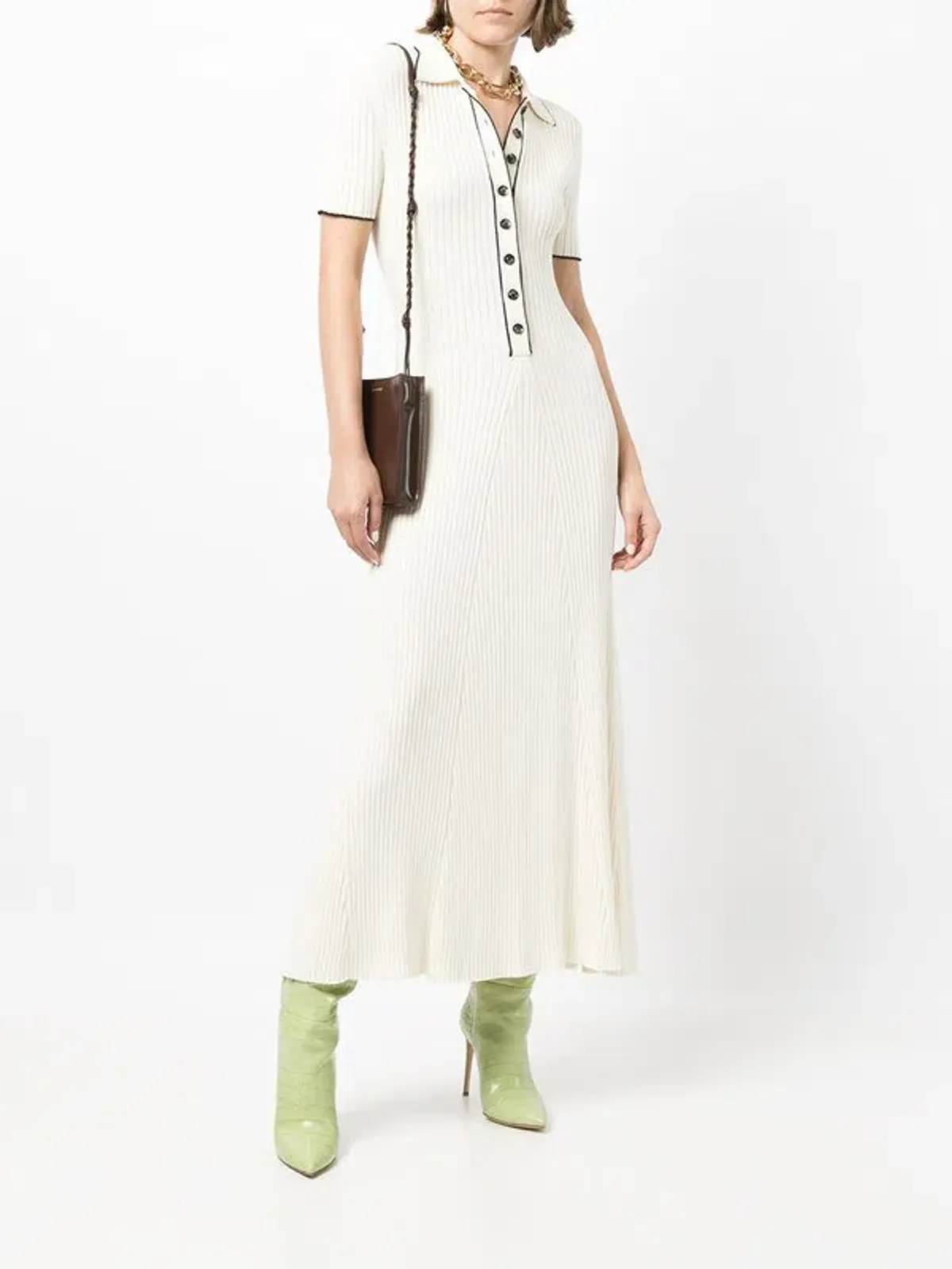 Anna Quan Laurel Penelope Midi Silence Pepper Dress White Size 6 - Image 3