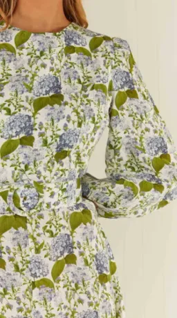 Palm Noosa Melrose Dress Blue Blooms Floral Size 12  for rent on The Volte - image 5