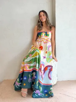 Alemais Seeker Maxi Dress Print Size 8  for rent on The Volte - image 4