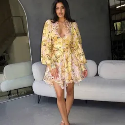 Acler Arnoult Mini Dress Floral Size 10/12 for rent on The Volte - image 3