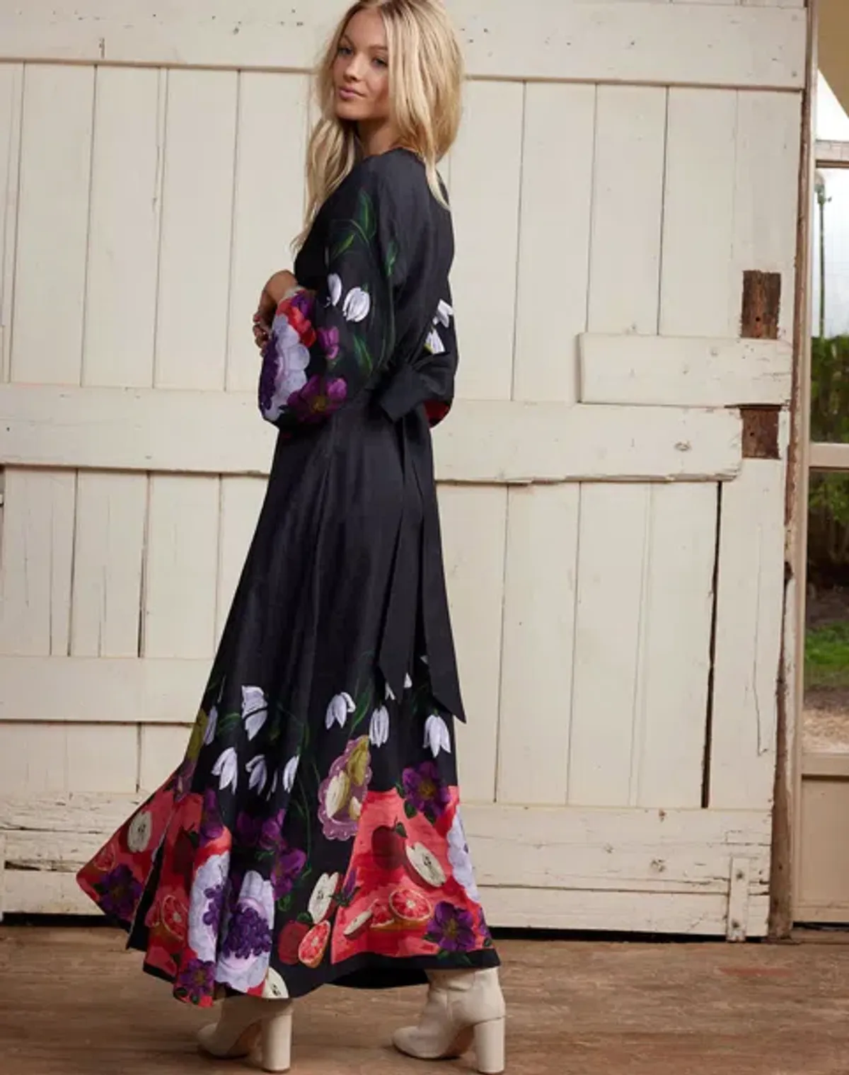 Binny The Laden Table Maxi Dress Print Size 14 - Image 2