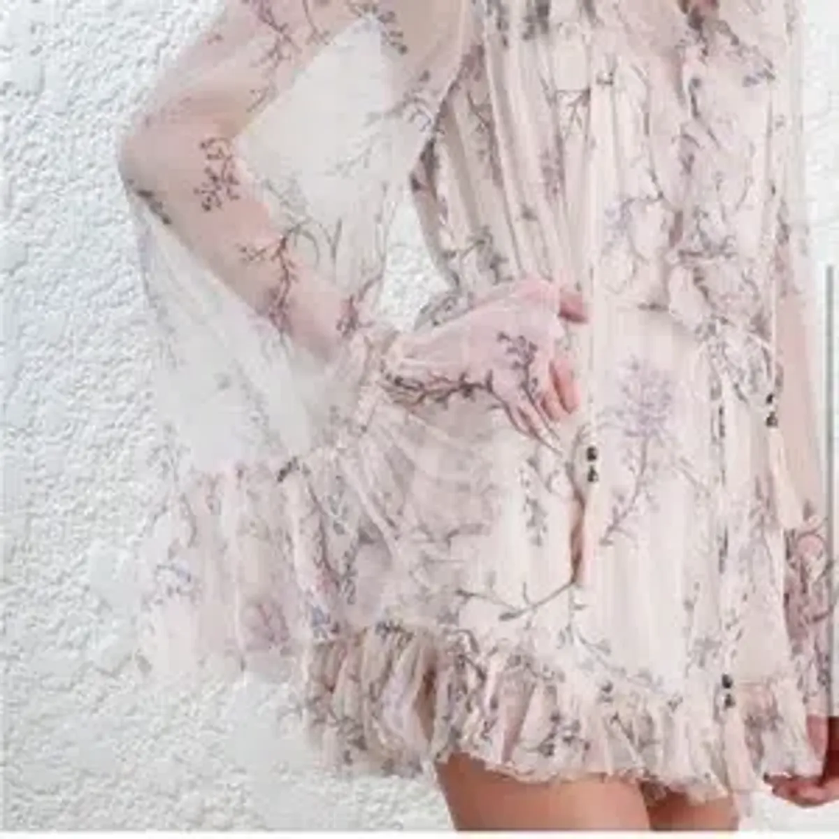 Zimmermann Paradiso Floating Floral Playsuit Pale Pink Size 0 / AU 8 - Image 6