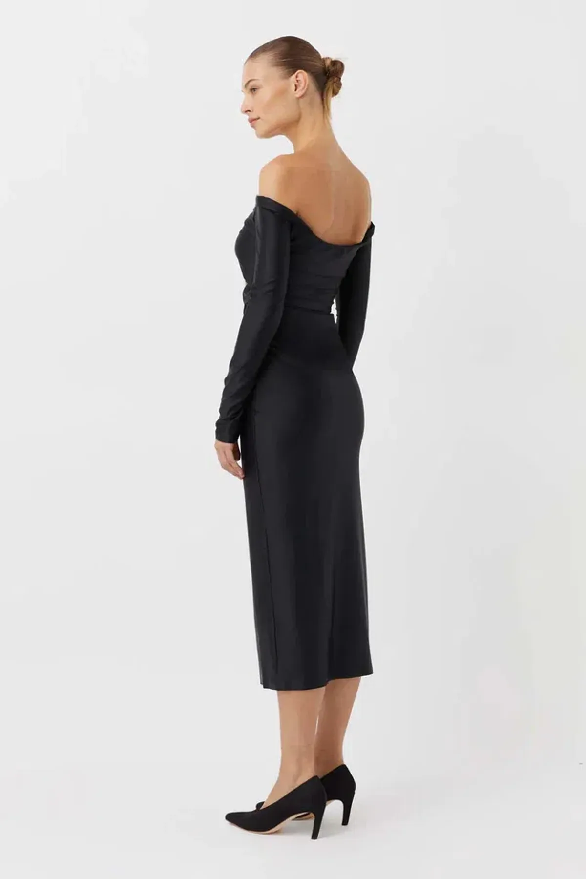 Camilla and Marc Berkley Off-shoulder Dress In Black Size AU 10 - Image 2