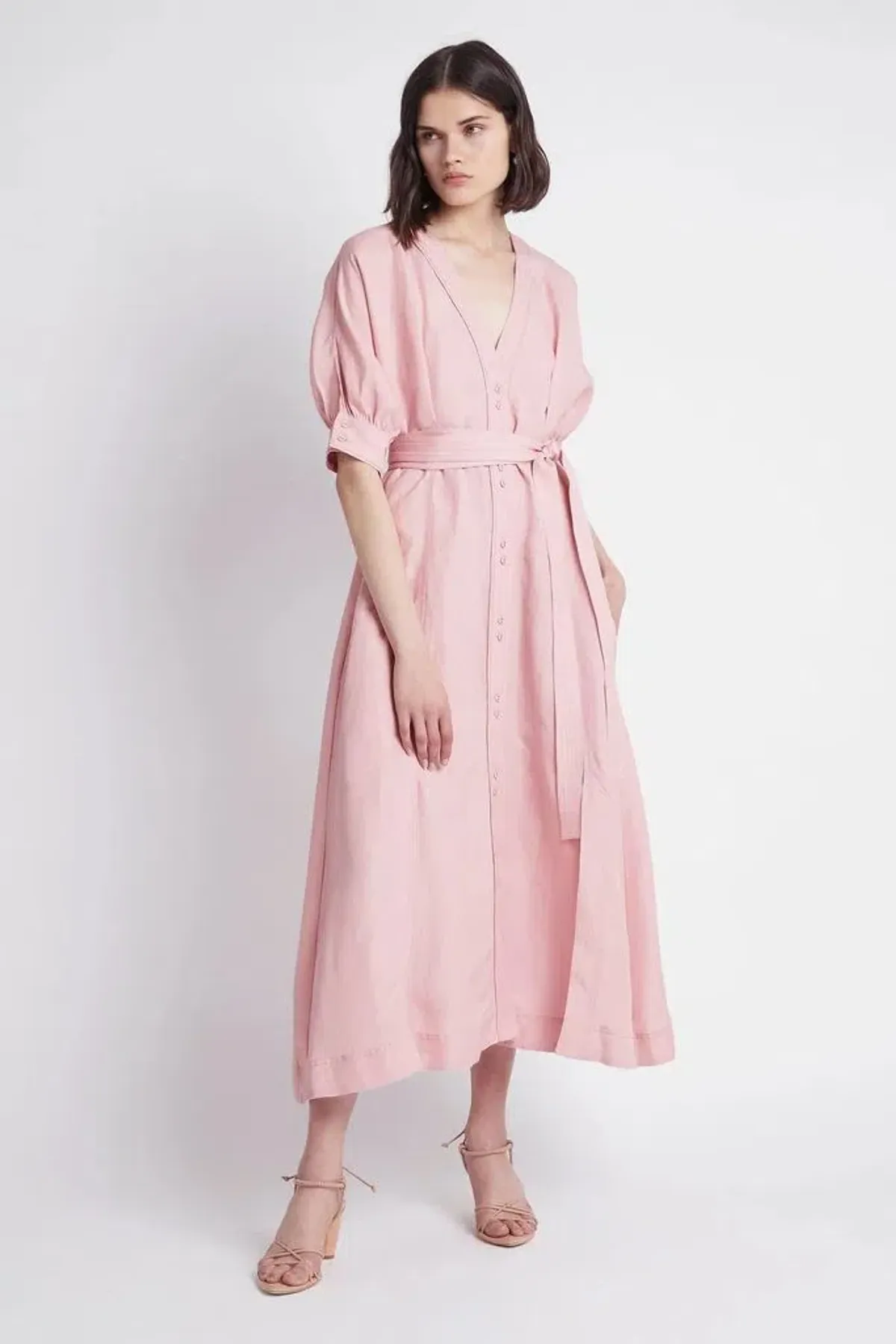 Aje Ennoble Dress Pink Size L/Au 14 - Image 1