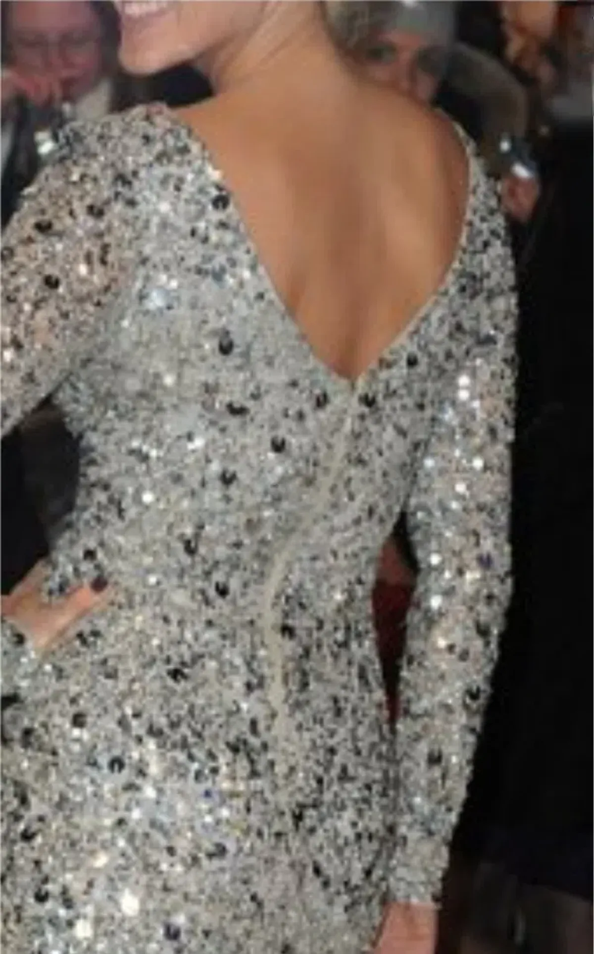 Rachel Gilbert Sequin Mini Silver Size AU 12 - Image 3