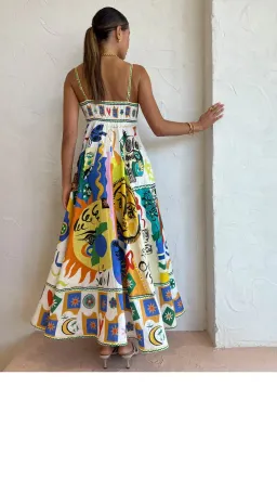 Alemais Soleil Dress Print Size 8  for rent on The Volte - image 4