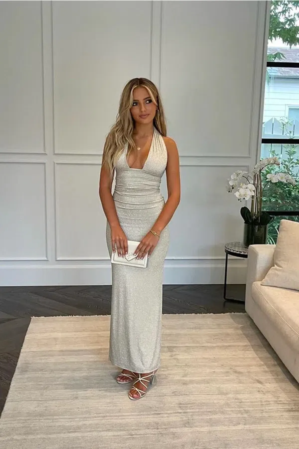 Deconduarte Astor Glitter Maxi Silver Size AU 8 - Image 1