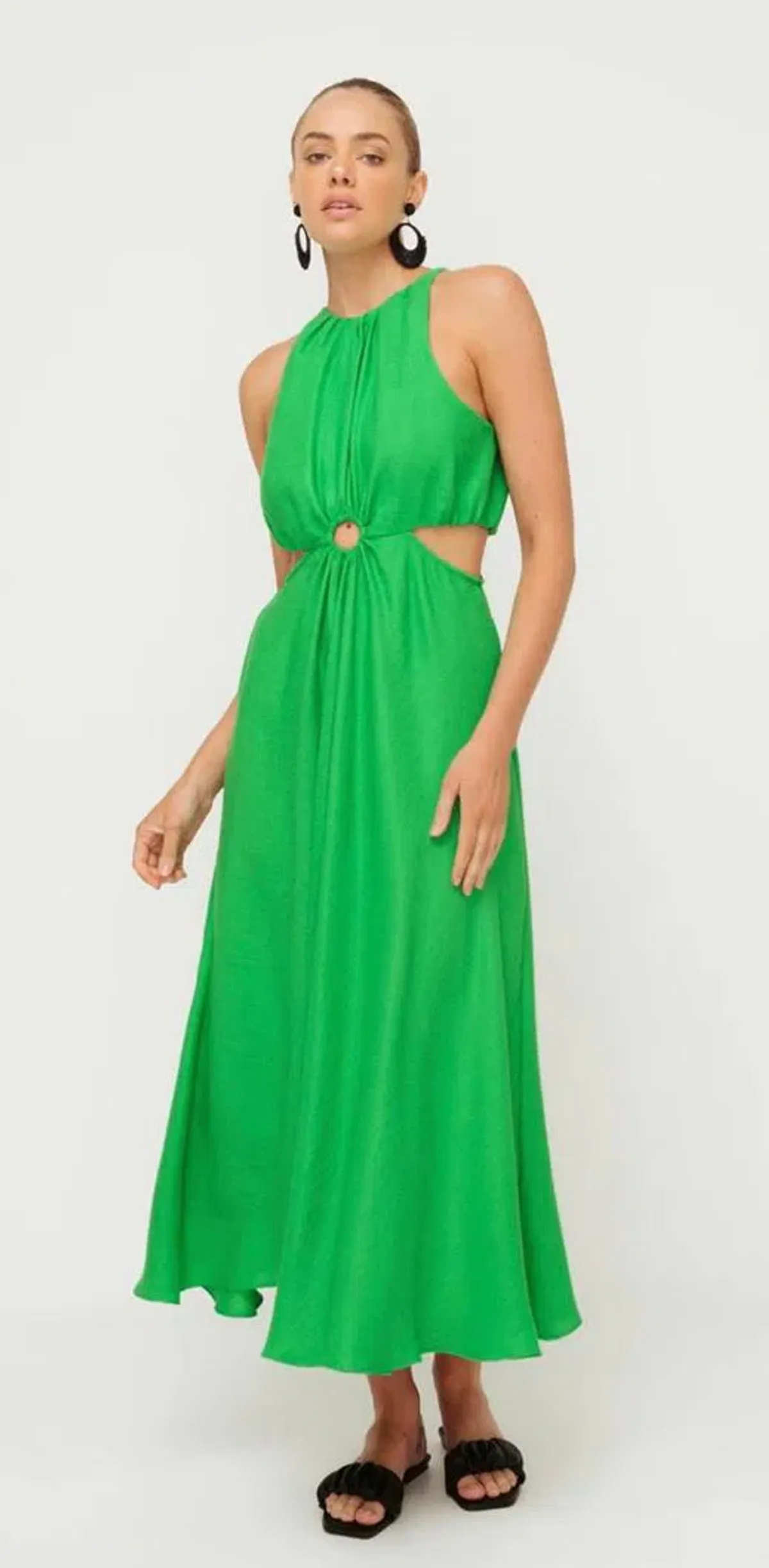 Sheike Gallery Maxi Dress Green Size AU 6  - Image 1