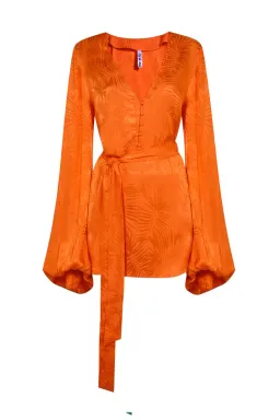 Rat & Boa Harlequin Dress Orange Size AU 6 for rent on The Volte - image 4