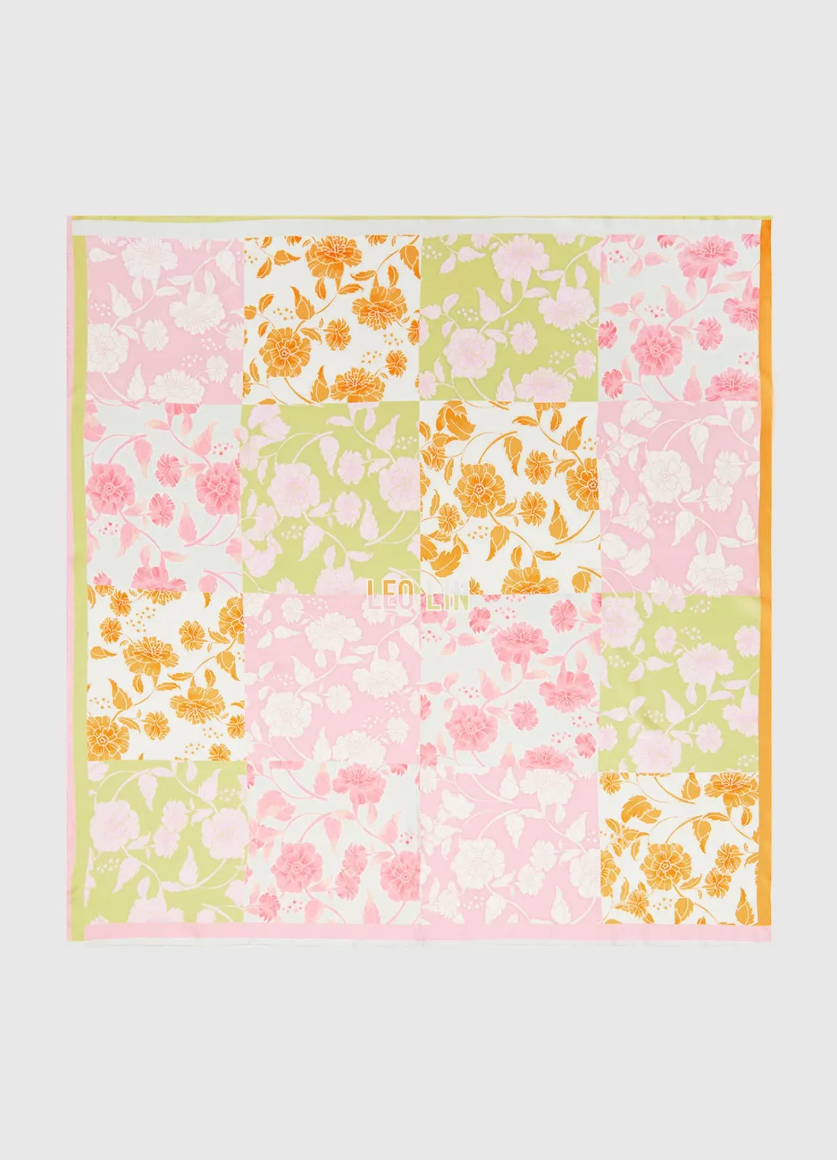 Leo Lin Large Silk Scarf  Anemone Splice Print Size AU 8 - Image 5