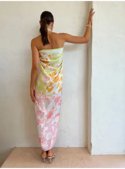 Leo Lin Large Silk Scarf  Anemone Splice Print Size AU 8 for rent on The Volte - image 3