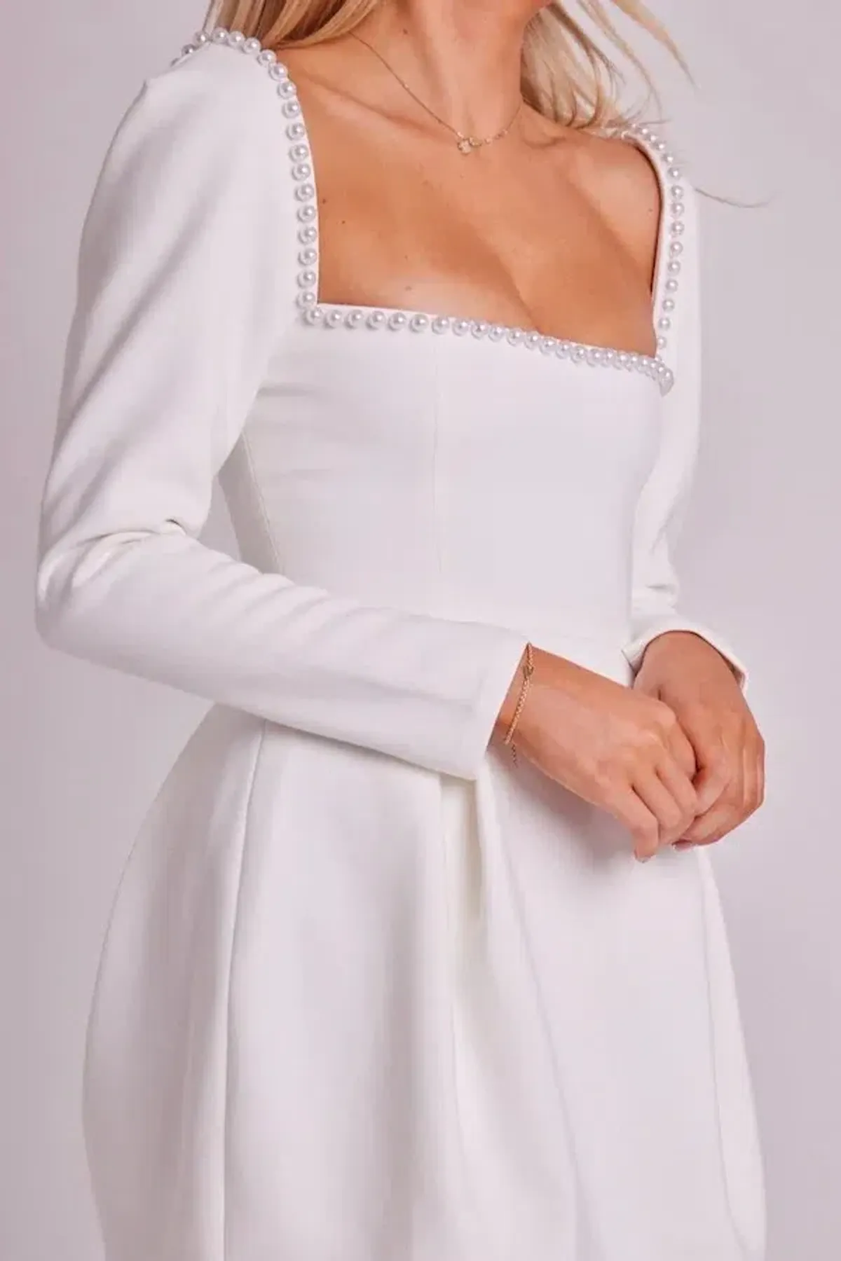 Odd Muse Ultimate Muse Pearl Dress White Size M/ AU 10 - Image 2